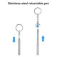 thumbnail image 4 of 1 juego de bolígrafo telescópico de acero inoxidable: bolígrafo compacto de bolsillo con llavero - Bolígrafo retráctil para escribir en la oficina, 4 of 8