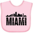 thumbnail image 3 of Inktastic Miami Skyline Grunge Boys or Girls Baby Bib, 3 of 4