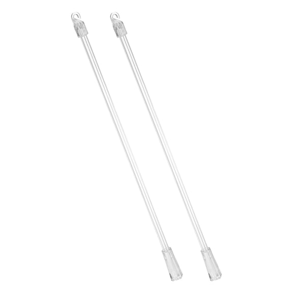 Uxcell 2Pcs 12 Inch Transparent Blind Wand Replacement Parts with Hook and Grip, Clear Acrylic Window Blind Stick for Window Pull Supplies Opener Accessory
