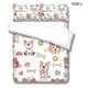 thumbnail image 2 of Conjuntos de ropa de cama Patrón de perro lindo Microfibra Cubiertas de Microfibra Pillow Shams Niños Dibujos animados Animal Mascota Impreso Mascota Cama de verano LYSHDW2109250014 3 Piezas kenally HA012377-08, 2 of 7