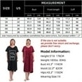 thumbnail image 5 of FEREMO 2-pack Plus Size Sleepshirts for Women V Neck Short Sleeve Nightshirts Sleepwear, 5 of 7