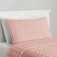 thumbnail image 2 of Mainstays Crinkle Pillow Sham, Standard, Pink Blush, 1 Pack, 2 of 5