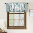 thumbnail image 2 of Flower Daisy Window Valance for Kitchen,Rustic Retro Blue Teal Floral Farmhouse Spring Butterfly Plant Farm Window Treatment for Bedroom Living Room 1 Piece,54x18 Inch, 2 of 4