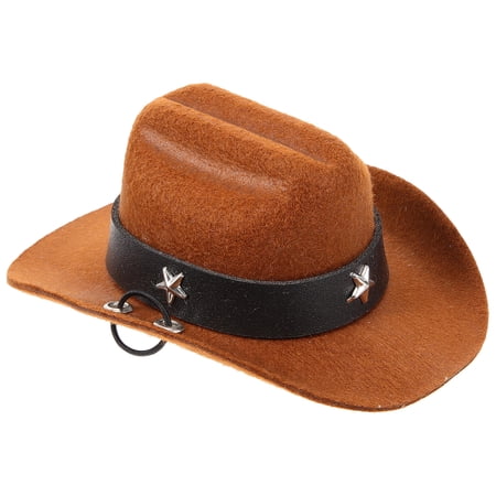 OULII Decorative Puppy Hat in Light Brown Made from Polyester for Stylish Pet Outfits