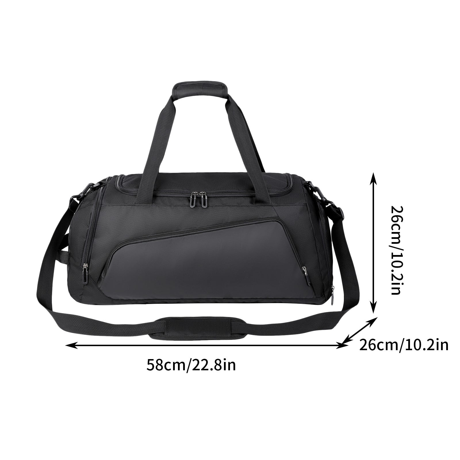 Gnmfd Gym Duffle Bag Large Sports Travel Bag with Separate Shoe Compartment, Multipurpose Storage for Workout Clothes, Towels, Water Bottles, Outdoor Sports, Vacation, Gym Lockers, Holiday Gifts