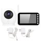 thumbnail image 1 of Cámara de vigilancia tipo domo, monitor de bebé con WiFi de 4,5 pulgadas, cámara IP Way Talk diseñada para el futuro, 1 of 9