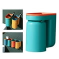 thumbnail image 4 of Soporte de Cepillo de Montado en La Pared con Taza de Gárgaras, Caja de Almacenamiento de Cepillo de de Drenaje de Agua le Macarena Porta cepillo de dientes, 4 of 8