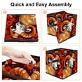 thumbnail image 4 of Aries Constellation Foldable Clothes Storage Organizer Bins with Handle, 10.8"x10.5"x10.6", Large Capacity, 4 of 6