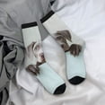 thumbnail image 5 of KLL Adorable Puppy Portrait Print Cool Socks Men's Women's Crew Socks Funny Crazy Novelty Stockings, 5 of 6
