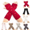 thumbnail image 2 of Manchons d'Hiver Élastiques Creux Unisexes pour Trous de Pouce, 2 of 10