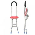 thumbnail image 1 of Dioche Portable Walking Cane Tripod Stool, Sitting Board Design Collapsible Cane, For Outdoor The Same Steps, Grass, Snow, Potholes, 1 of 8