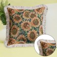 thumbnail image 4 of Fundas de almohada con borlas de 18 x 18 pulgadas, fundas de almohada de jacquard suave para decoraciones de otoño, funda de cojín para sofá, silla, dormitorio, 4 of 5