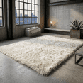 thumbnail image 3 of Beautiful 9x12 Natural flokati rug. Long 3.5" pile. 100% wool. Excellent quality | Shaggy Wool Area Rug, 3 of 8