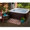 Lifesmart Paradise DLX (450DX) Hot Tub - 7-Person, 22-Jet, Plug & Play Spa, Sea Salt/ Espresso Brown