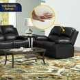thumbnail image 4 of Ainehome3 Pieces Faux Leather Reclining Configurable Living Room Set, 4 of 5