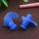 thumbnail image 3 of Tapones para los oídos de silicona suave a prueba de agua con forma de flor para nadar y bucear (azul), 3 of 7