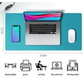 thumbnail image 2 of Aothia Leather Desk Pad Protector ,Office Mouse Pad,23.6" x 13.7",Turquoise Blue, 2 of 7