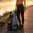 thumbnail image 4 of Drawstring Mesh Swim Backpack, With Separate Wet Pocket Sports Sack, Portable Water Resistant Beach Gym Bag, Backpack for Women Gym Beach Swimming Sports, 4 of 6