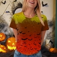 thumbnail image 5 of Godom Halloween Shirts for Women Cute Ghost Shirt Fall Pumpkin Tshirt Graphic Tees casual Short Sleeve Tops, 5 of 6