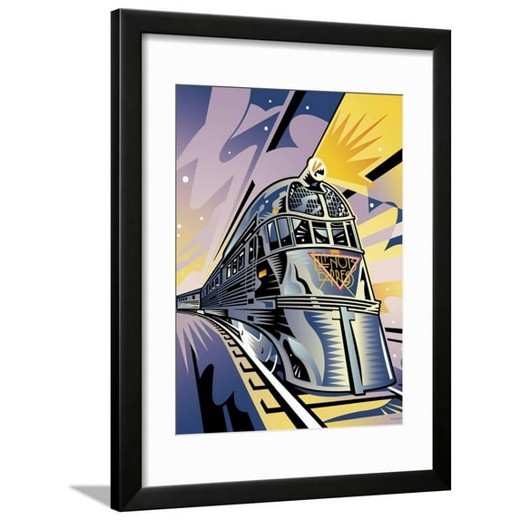 Pioneer Zephyr Framed Print Wall Art by David Chestnutt Sold by Art.Com
