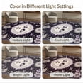 thumbnail image 7 of ODIKA 8'x10' Washable Area Rug Durable, Non-Slip Celestial Sun Moon Face Scroll Border Distressed Astrology Round for Living Room, Under Sectional, Family, 7 of 7