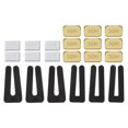 thumbnail image 1 of Unique Bargains Ceiling Fan Blade Balancing Kit, 6 Sets Include 6Pcs Clips and 6Pcs 5G and 9Pcs 3G Weight Gold Tone/Black/White, 1 of 6