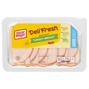 Oscar Mayer Smoked Turkey Breast Low Sodium Lunch Meat, 8 oz Refrigerated Plastic Tray
