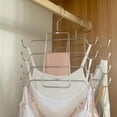 thumbnail image 3 of Para Ahorrar Espacio, Perchas De Acero Inoxidable, Organizador De Armario Para Camiseta Sin Mangas, Camisola, Sujetador, Pijama, Vestido De Tirantes, Traje De Baño Inevent HA042946-03, 3 of 6