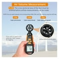 Anemometer Wind Speed, Airflow, CFM, Humidity, Temp, 6 Units, Backlight ...