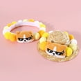 thumbnail image 2 of CSChome Pet Collar Pet Collar Cartoon Soft Cute Adjustable Woolen Thread Fur Ball Dog Collar, 2 of 7