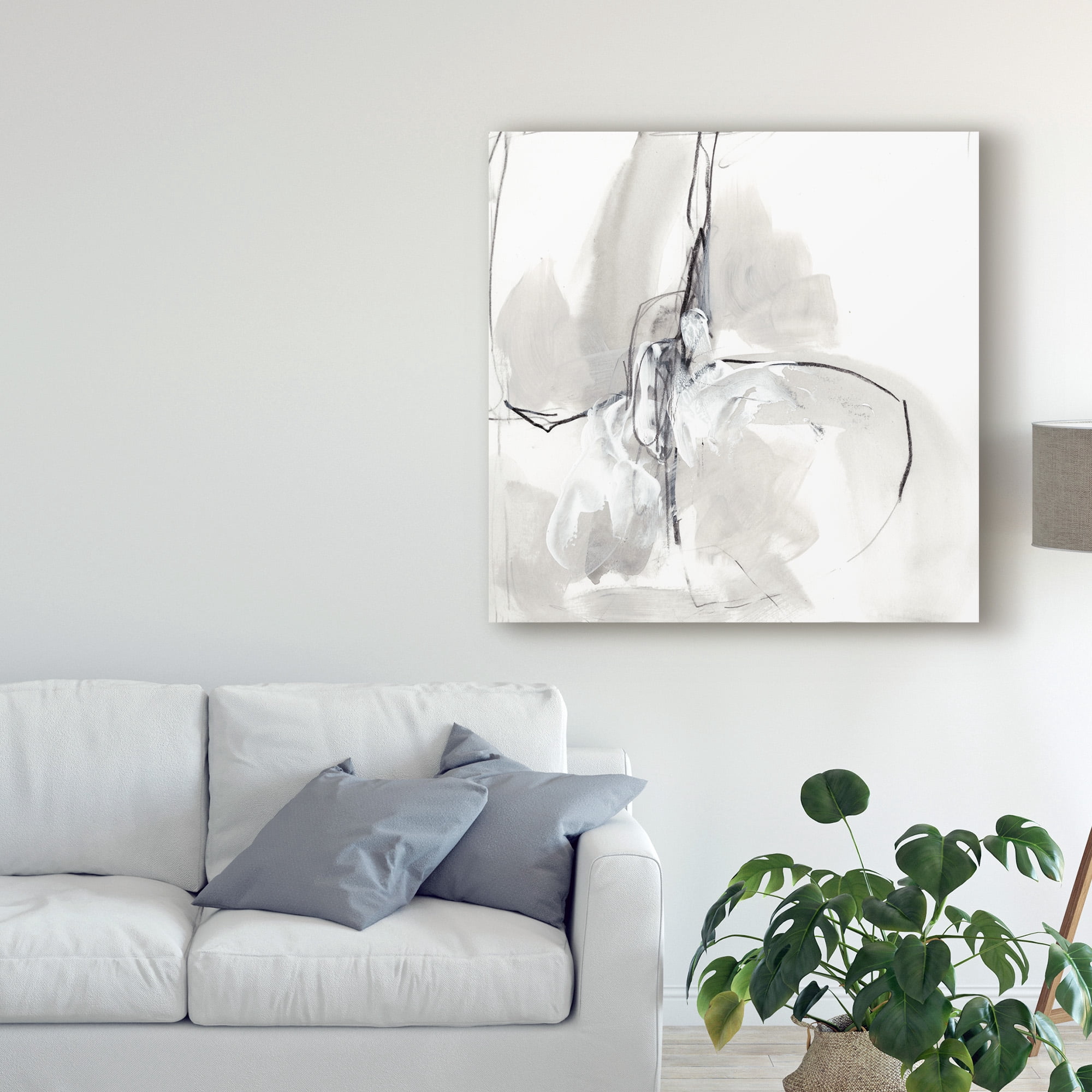 Trademark Fine Art 'Monochrome Gestures VIII' Canvas Art by June Erica Vess