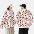 thumbnail image 6 of Kdxio Red Mushroom Print Women Men Sun Protection UPF 50+ Jackets Zip Up Long Sleeve Hoodie Hiking Lightweight with Pockets, 6 of 8