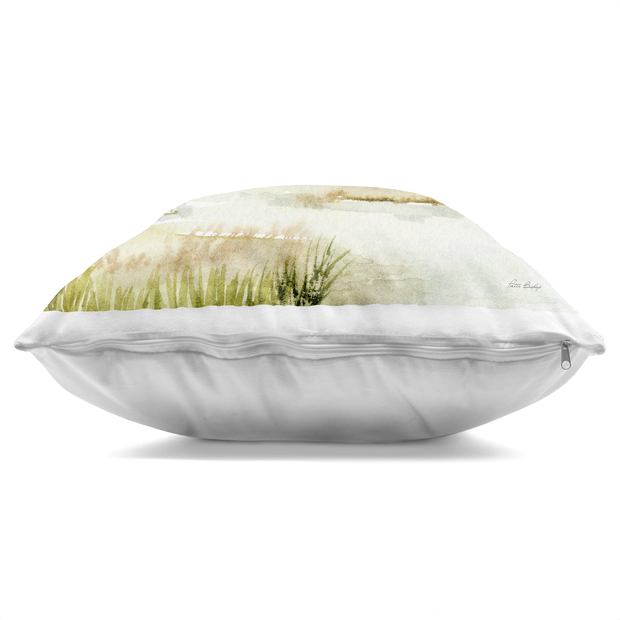 Stupell Industries Delicate Marsh Painting Decorative Printed Throw Pillow, design by Patti Bishop