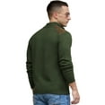 thumbnail image 4 of Iceglad Men's Knit Pullover Sweater Casual Long Sleeve Stand Collar Button Knitted Sweaters, 4 of 8