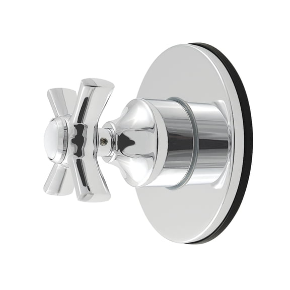 Kingston Brass KS4031ZX Millennium Single-Handle Six-Way Diverter Valve with Round Trim Kit in Polished Chrome
