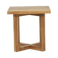 thumbnail image 7 of Province Acacia Wood Outdoor Square Side Table, Teak, 7 of 7
