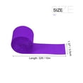 thumbnail image 2 of Uxcell Crepe Paper Streamer 32ft Long 1.37 Inch Wide, Purple 12 Pack, 2 of 5