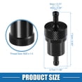thumbnail image 4 of Filtro de combustible en línea universal Unique Bargains para gasolina para pequeños motores, bicicleta, ATV, motocicleta, negro, 4 of 7