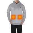thumbnail image 6 of Heated Jackets for Women 5 Heat Zones Usb Electric Heating Long Sleeve Love Print Winter Sweatshirts No Battery Warm Outdoor Casual Hoodies for Men Grey XXL, 6 of 6