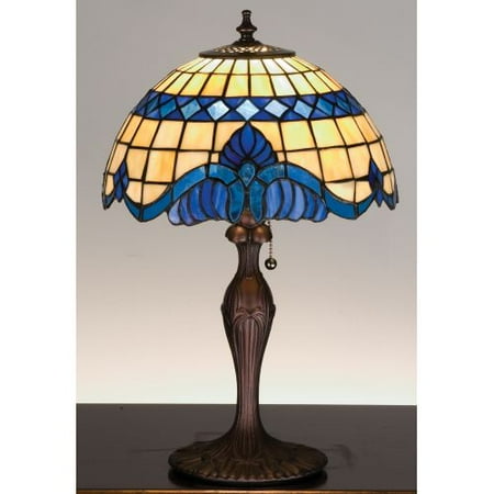 Meyda Tiffany 31201 Stained Glass / Tiffany Accent Table Lamp from the Baroque &