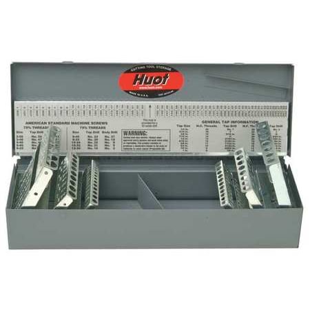 Helix Jobbers Length Drills - HUOT 11700 Drill Bit Case, Jobber Length, Steel