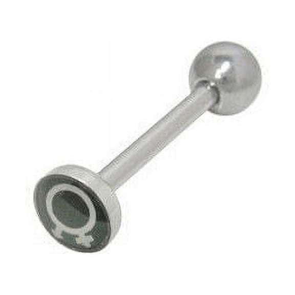 Male & Female Symbol Tongue Ring