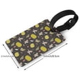 thumbnail image 2 of Kdxio yellow Pumpkin Corn Luggage Tags Privacy Cover ID Label Suitcase Tags Identifiers For School Bags,Suitcases, 2 of 7