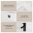thumbnail image 2 of ELECWISH 36" Farmhouse Bathroom Vanity with Sink Combo, Rustic Vanity Cabinet with Ceramic Under Mount Sink Combo with Faucet Set, Four Sliding Drawers, Adjustable Shelf, Rustic Brown, 2 of 8
