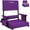 Purple, variant on SPECSTAR 2 Pack Portable Stadium Seat with Back Support and Cushion,Height Adjustable High Back Bleacher Chair with Cup Holder and Shoulder Strap, Gray