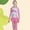 Pink, variant on RTKFRFL Swimsuits For Teens Kids 2 Piece Long Sleeves Quick Dry Rash Guard Shirt + Swim Trunks Bathing Suit Beachwear Swimwear