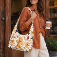 KUIFORTI Gingerbread Man Quilted Tote Bag for Women Soft Hobo Handbag ...