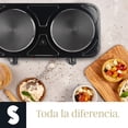 thumbnail image 3 of Parrilla Eléctrica De Disco 2 Quemadores Portatil 5 Niveles Color Negro, 3 of 7