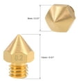 thumbnail image 2 of Uxcell M6x0.01'' 3D Printer Nozzle Head Thread Replacement Brass 4pcs, 2 of 3