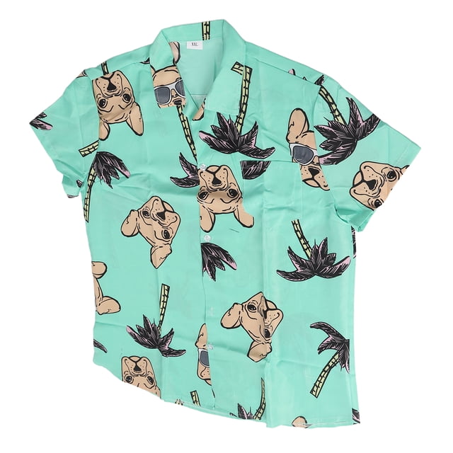 Camisas casuales estampadas para hombre, camisa de manga corta para hombre, camisa estampada de verano para hombre, camisa estampada de manga corta para hombre, funcionalidad inteligente